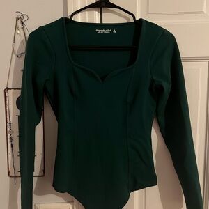 Abercrombie & Fitch Dark Green Bodysuit